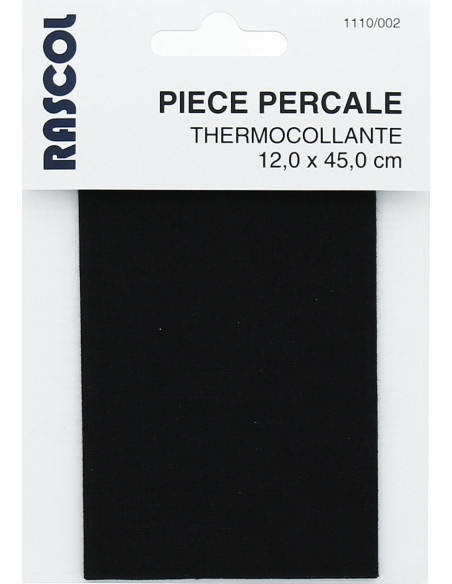 Percal termoadhesivo para reparación - Negro