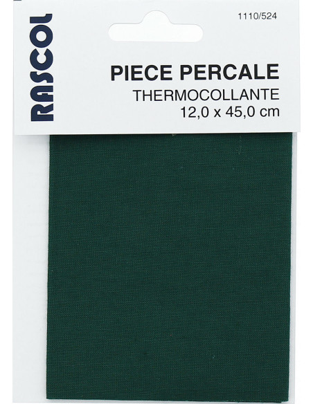 Percalina termoadhesiva para reparación - Verde abeto