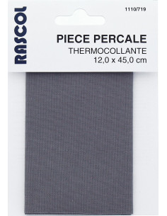 Percal termoadhesivo para reparación - Gris pizarra