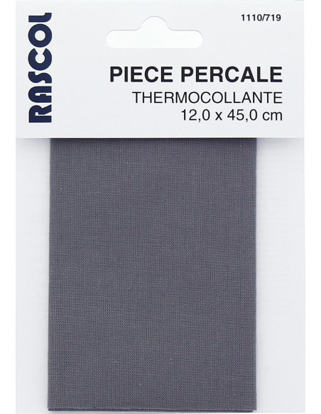 Percal termoadhesivo para reparación - Gris pizarra