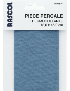 Percal termoadhesivo para reparación - Azul grisáceo