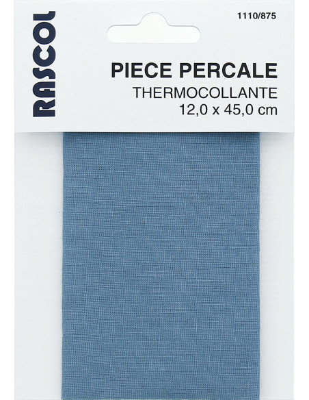 Percal termoadhesivo para reparación - Azul grisáceo