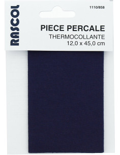 Percal termoadhesivo para reparación - Azul marino