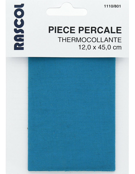 Percal termoadhesivo para reparación - Azul turquesa
