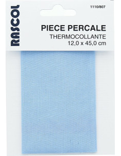 Percal termoadhesivo para reparación - Azul cielo