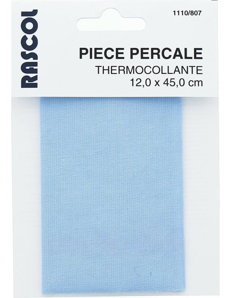 Percal termoadhesivo para reparación - Azul cielo