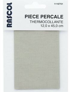 Percal termoadhesivo para reparación - Gris claro