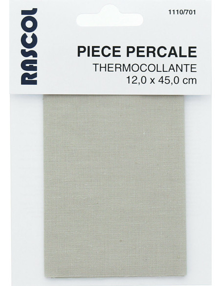 Percal termoadhesivo para reparación - Gris claro
