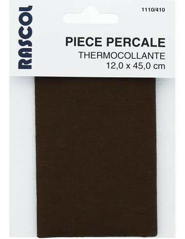 Percal termoadhesivo para reparación - Marrón