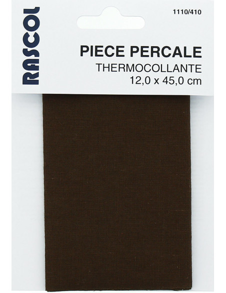 Percal termoadhesivo para reparación - Marrón