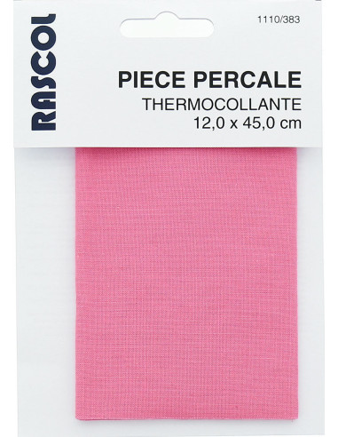 Percal termoadhesivo para reparación - Rosa