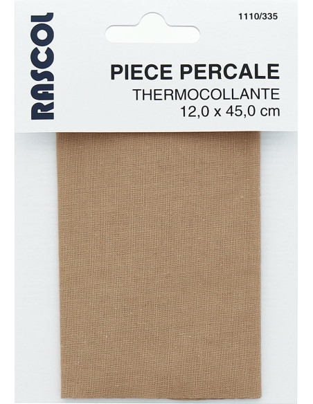 Percal termoadhesivo para reparación - Beige oscuro