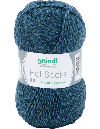 Laine à chaussettes Hot Socks uni 50 Gründl