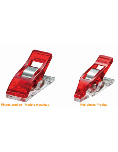 Caja de 50 mini pinzas Prodige Clover - Surtido
