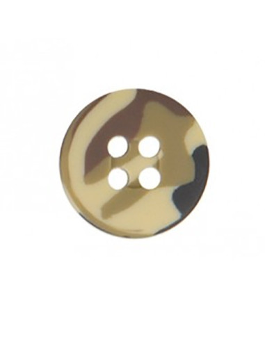 Botón militar de 4 agujeros - Beige