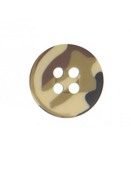 Botón militar de 4 agujeros - Beige
