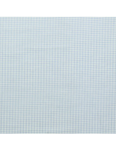 Tejido Vichy de cuadros pequeños - Azul claro 2