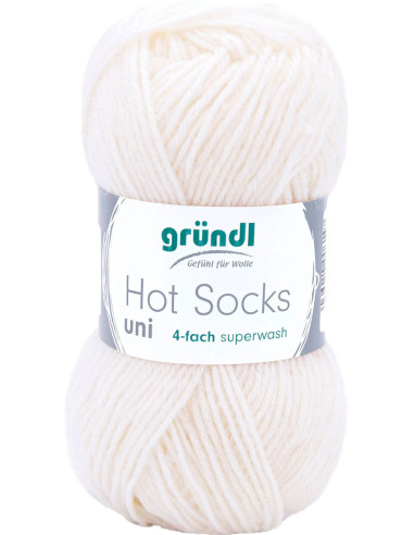 Laine à chaussettes Hot Socks uni 50 Gründl