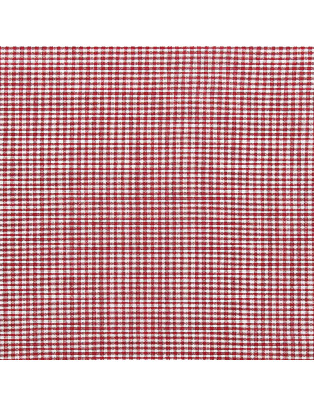 Tejido Vichy de cuadros pequeños - Rojo