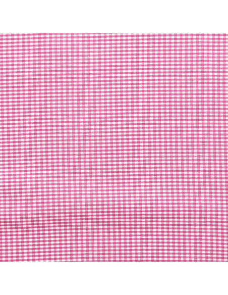 Tejido Vichy de cuadros pequeños - Fucsia