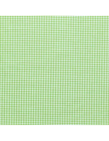 Tejido Vichy de cuadros pequeños - Verde anís