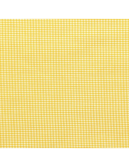 Tejido Vichy cuadros pequeños - Amarillo