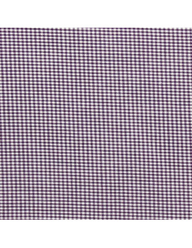 Tejido Vichy cuadros pequeños - Lila
