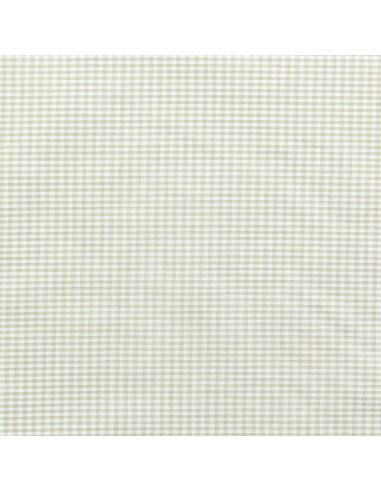 Tejido Vichy de cuadros pequeños - Beige
