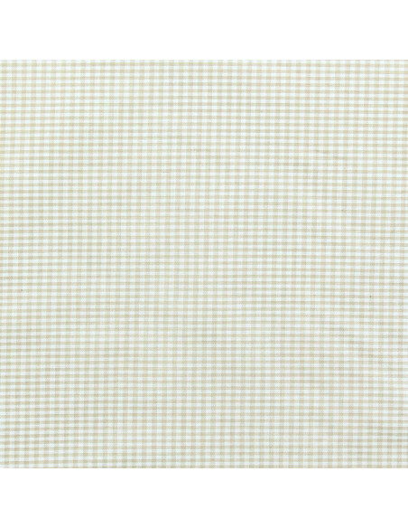 Tejido Vichy de cuadros pequeños - Beige