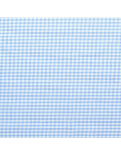 Tejido Vichy de cuadros grandes - Azul claro 2