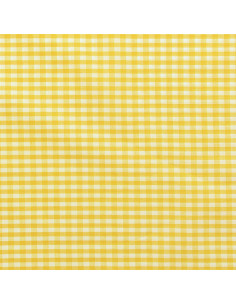 Tejido Vichy de cuadros grandes - Amarillo 2