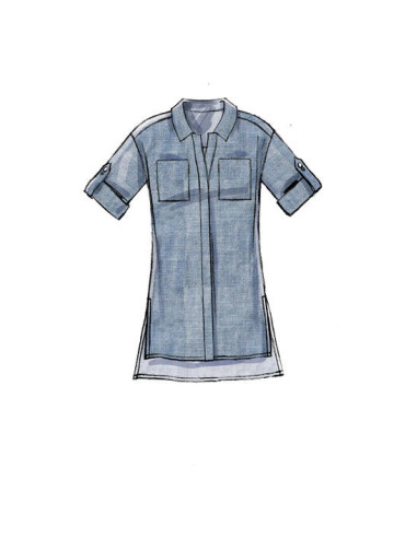 Patrón de blusa, túnica, vestidos y cinturón - McCall's 7387