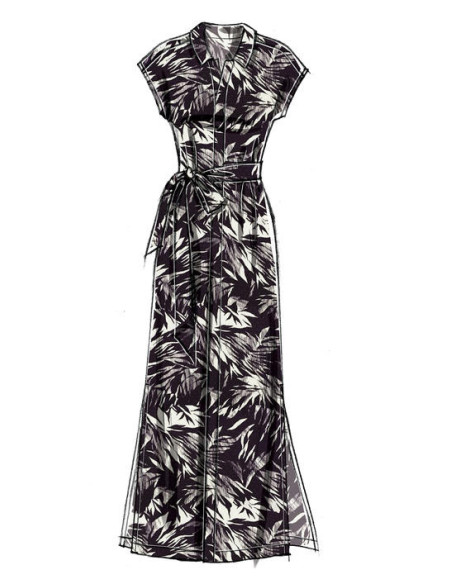 Patrón de blusa, túnica, vestidos y cinturón - McCall's 7387