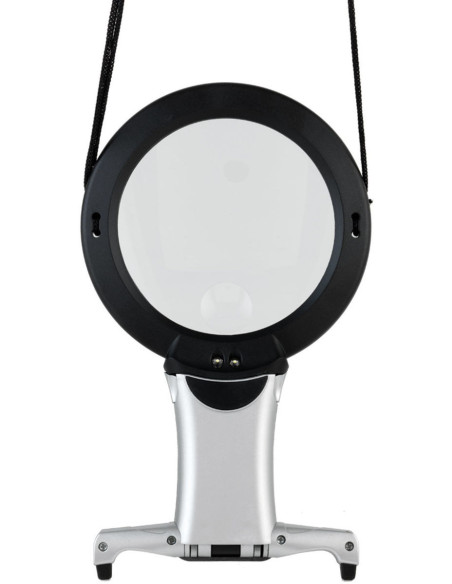 Lupa colgante con iluminación LED y base Daylight