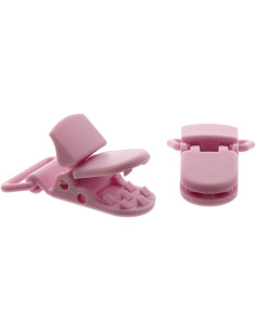 Pinza sujetachupetes KAM - Rosa