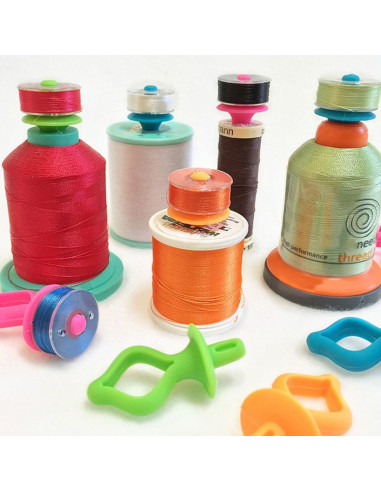 Porta-latas para bobinas de hilo