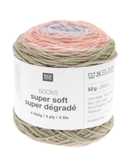 Laine à chaussettes Socks Super Soft Dégradé Rico Design