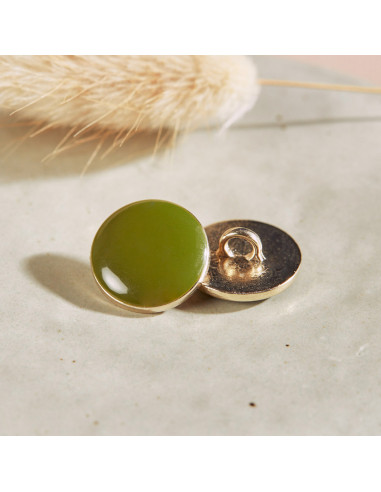Botón Dotty - Hoja de Matcha