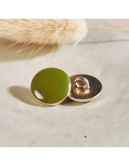 Botón Dotty - Hoja de Matcha