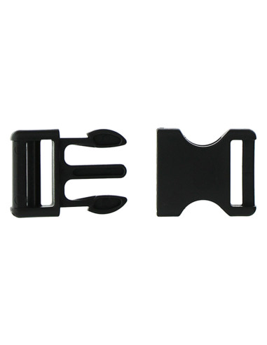 Hebilla banana 20 mm - Negro