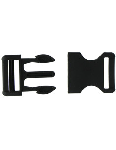 Hebilla banana 25 mm - Negro 2