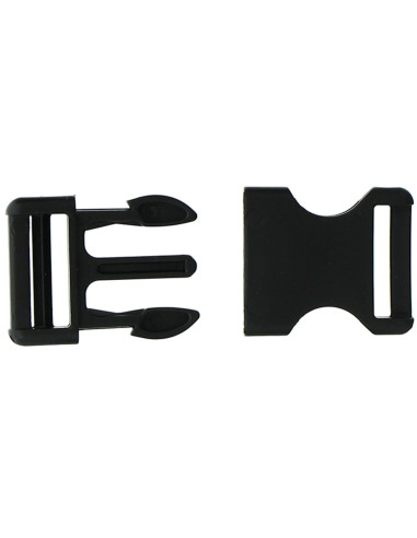 Hebilla banana 25 mm - Negro