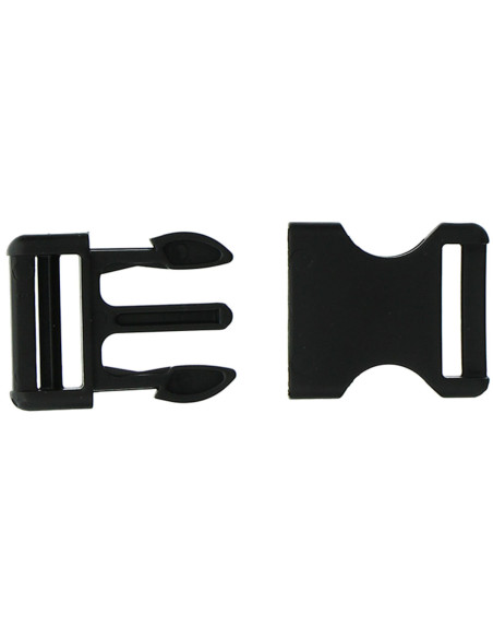 Hebilla banana 25 mm - Negro