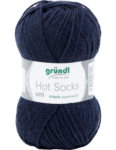 Laine à chaussettes Hot Socks uni 50 Gründl