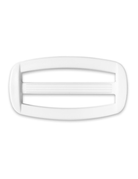 Hebilla deslizante de plástico blanco de 40 mm