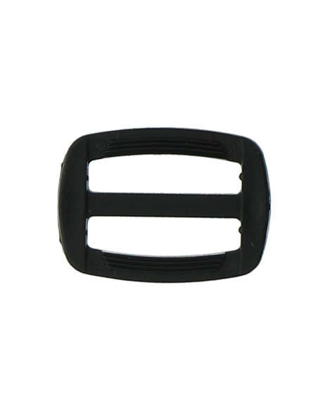 Hebilla deslizante de plástico negro de 25 mm