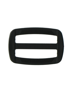 Hebilla deslizante de plástico negro de 30 mm