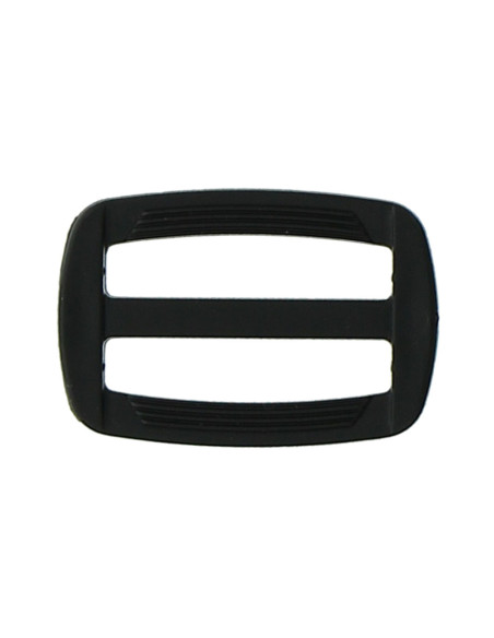 Hebilla deslizante de plástico negro de 30 mm