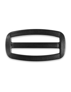 Hebilla deslizante de plástico negro de 40 mm