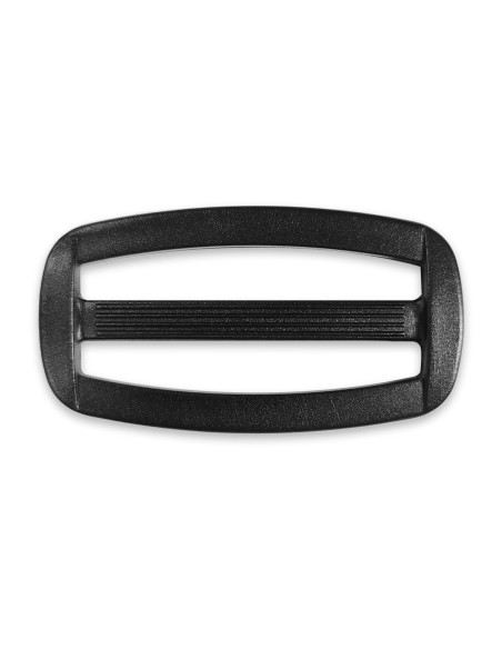 Hebilla deslizante de plástico negro de 40 mm
